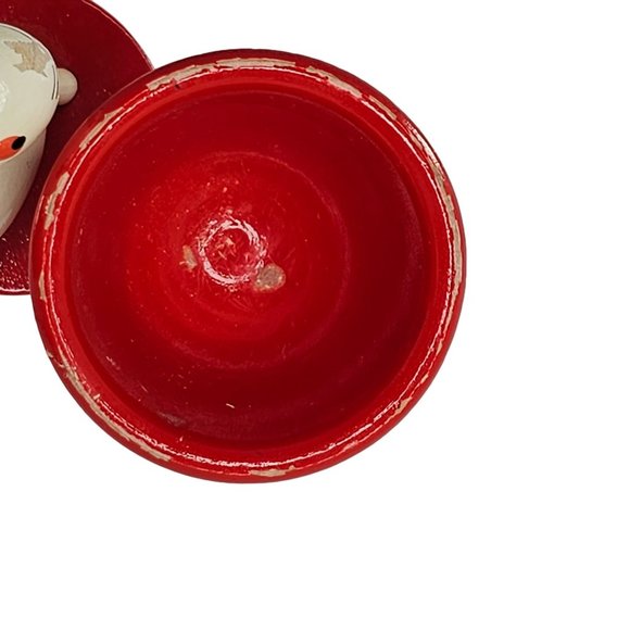 Vintage Veb Holzwaren Germany Wooden Egg Cup Bunny Rabbit - Picture 9 of 10